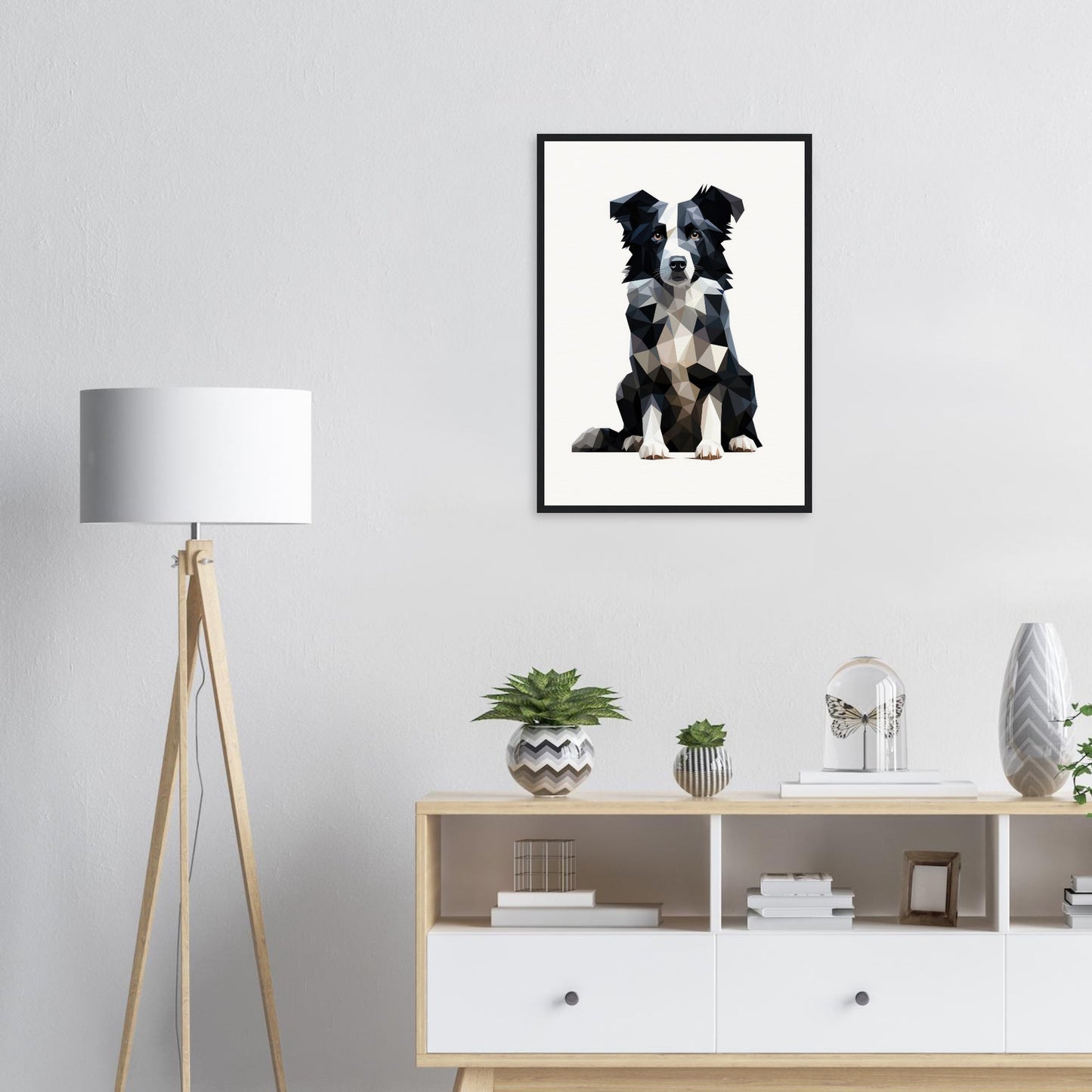 Crystal Border Collie - Matte Archival Poster