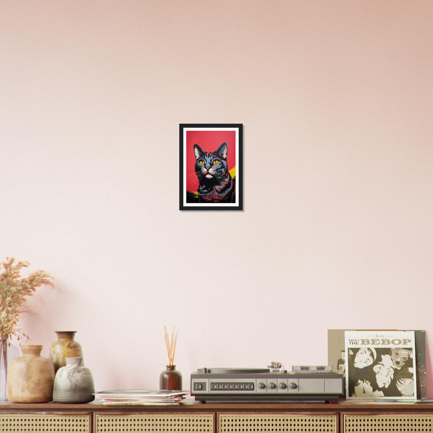 Retro Pop Art Cat - Matte Archival Poster