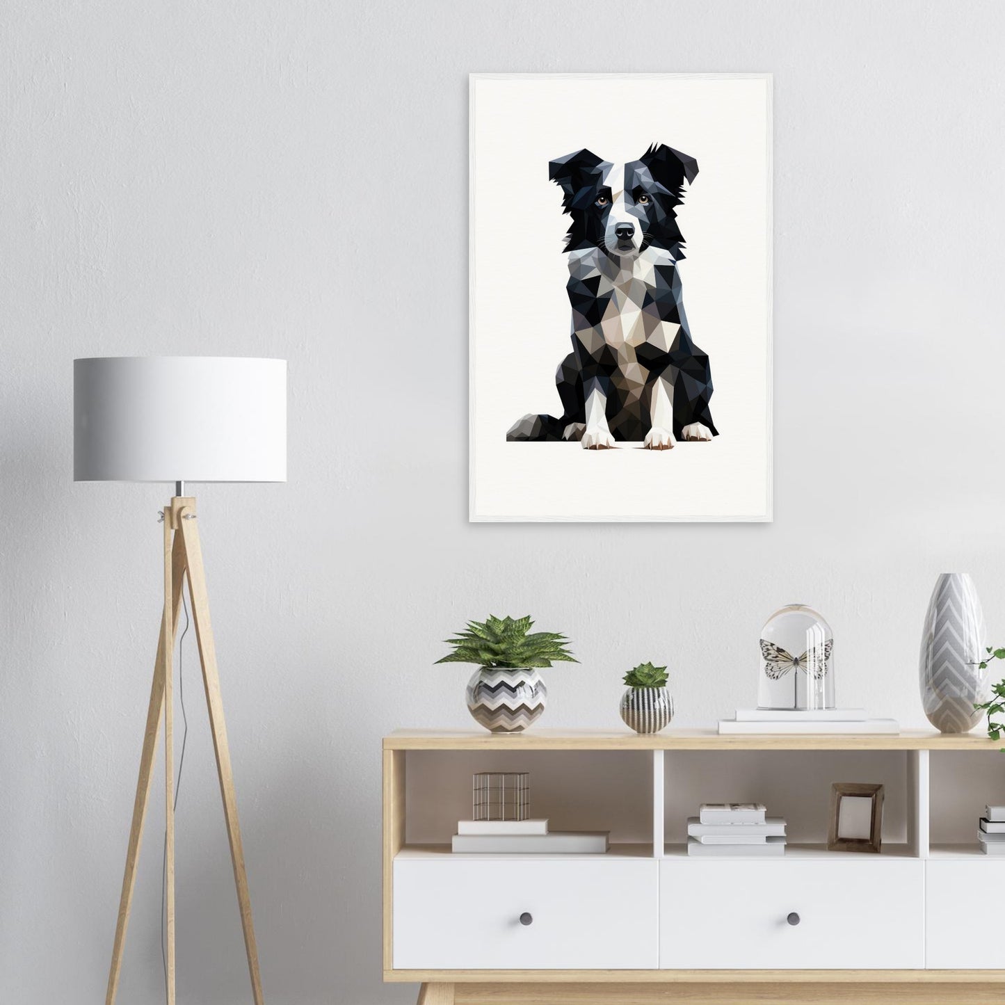 Crystal Border Collie - Matte Archival Poster