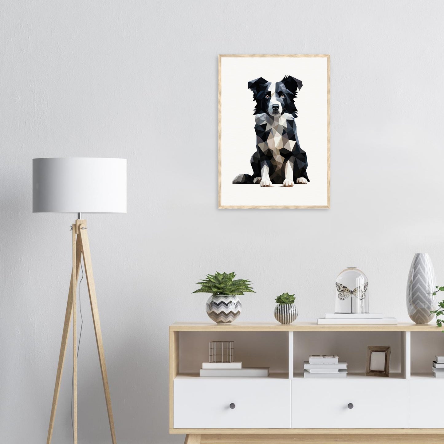 Crystal Border Collie - Matte Archival Poster