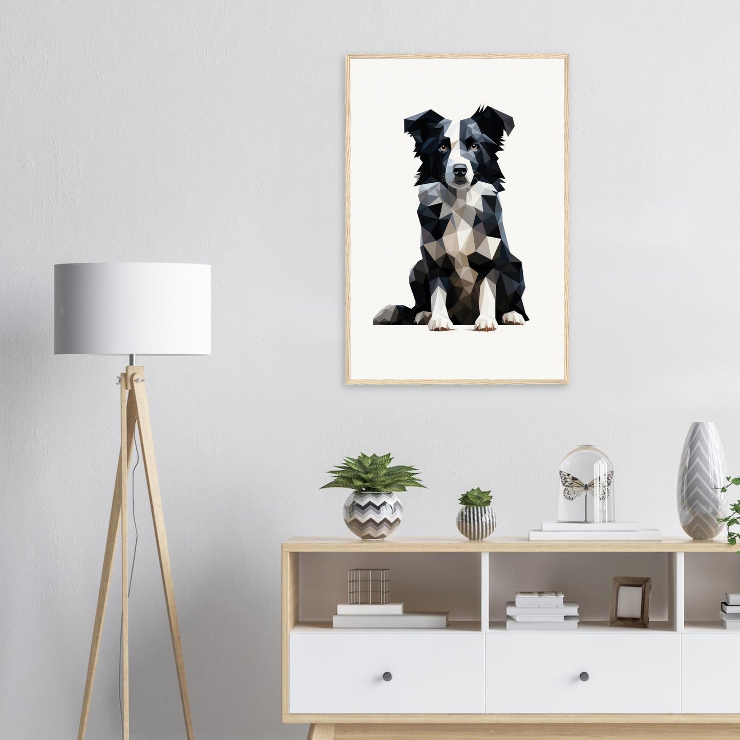 Crystal Border Collie - Matte Archival Poster