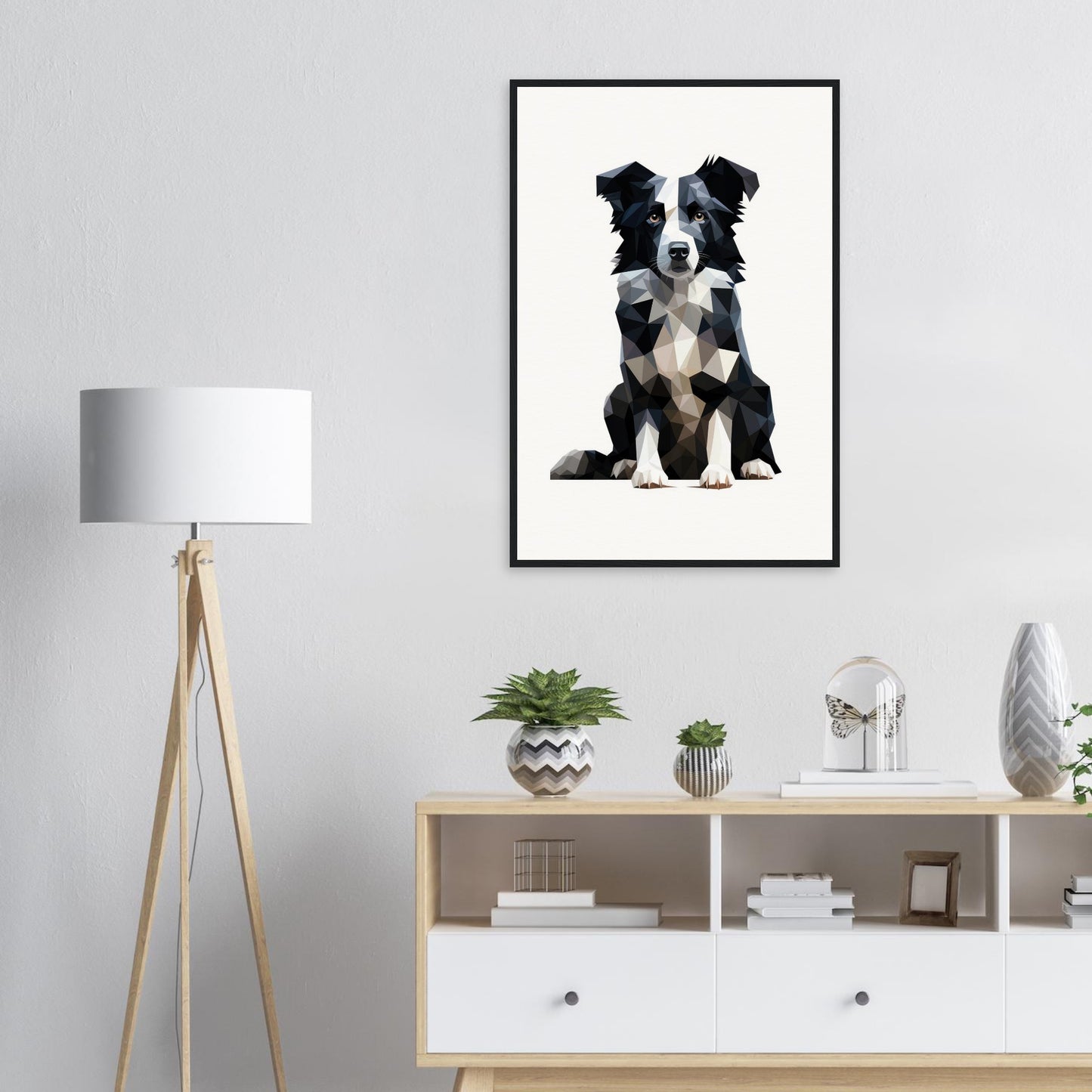 Crystal Border Collie - Matte Archival Poster