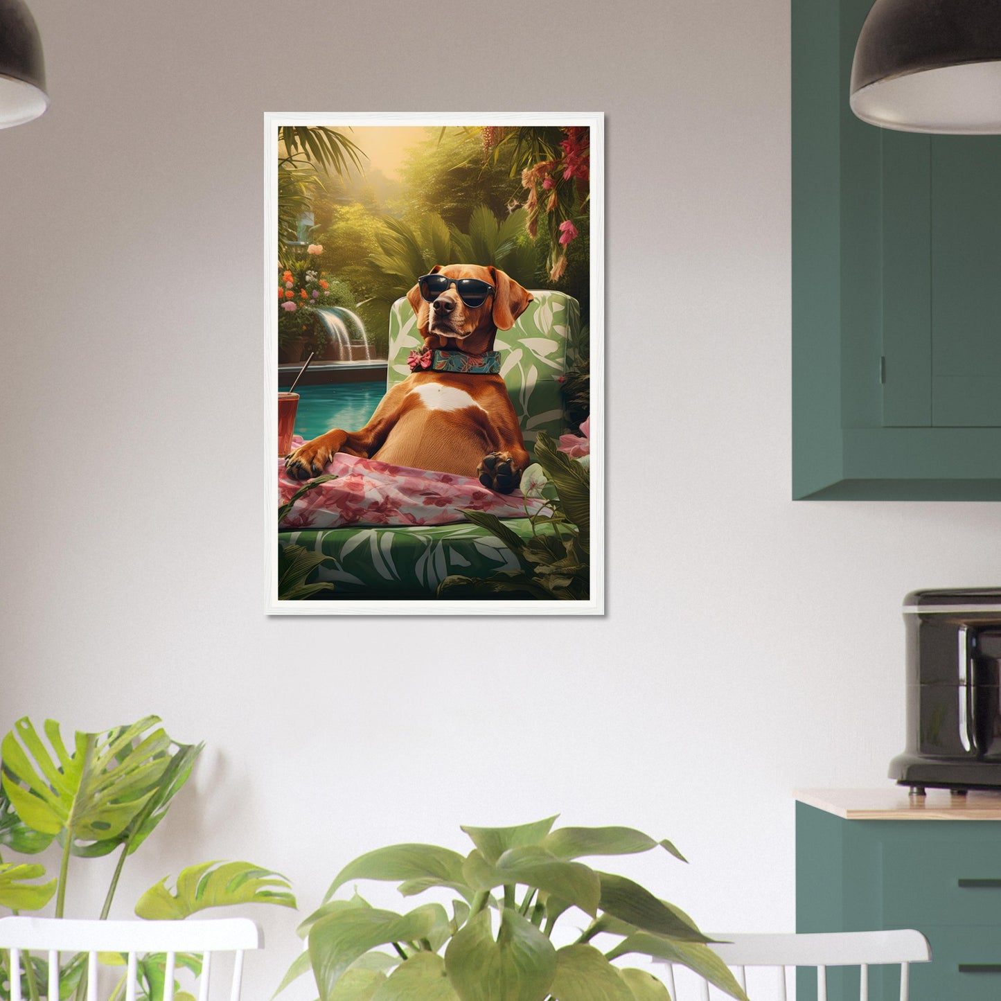 Poolside Paradise II - Matte Archival Poster