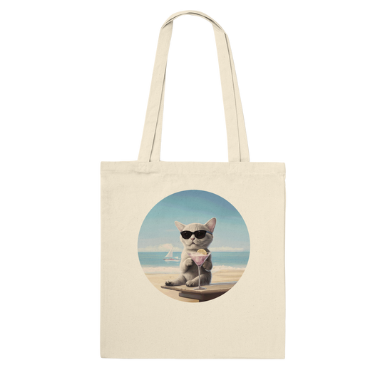Martini Beach (Vintage) - Cotton Tote Bag