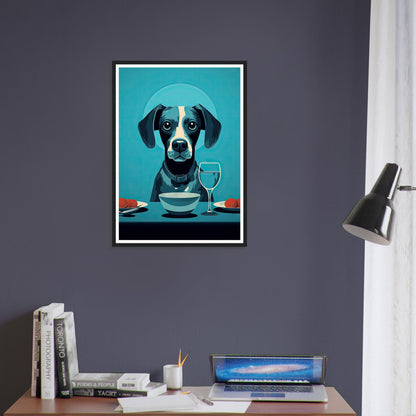 Blue Beagle - Matte Archival Poster
