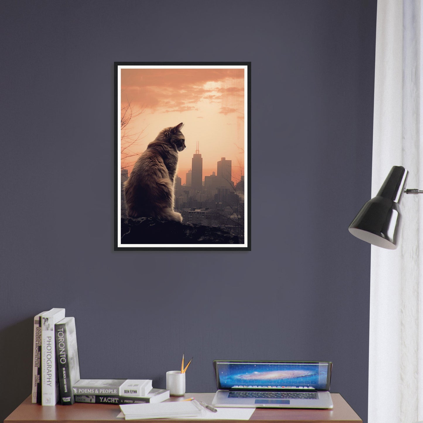 Skyline Cat - Matte Archival Poster
