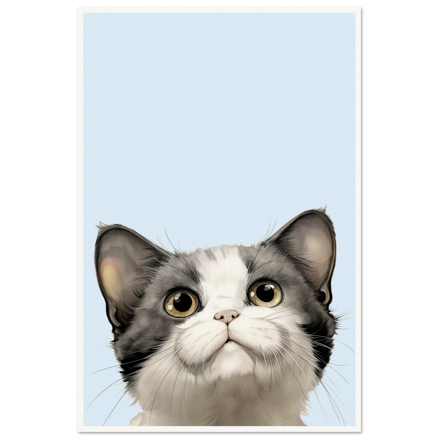 Curious Kitty - Matte Archival Poster