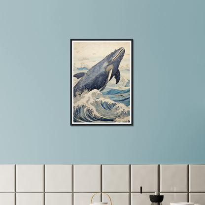 Breaching Whale - Matte Archival Poster