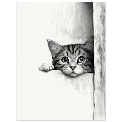 Peeking Out - Matte Archival Poster