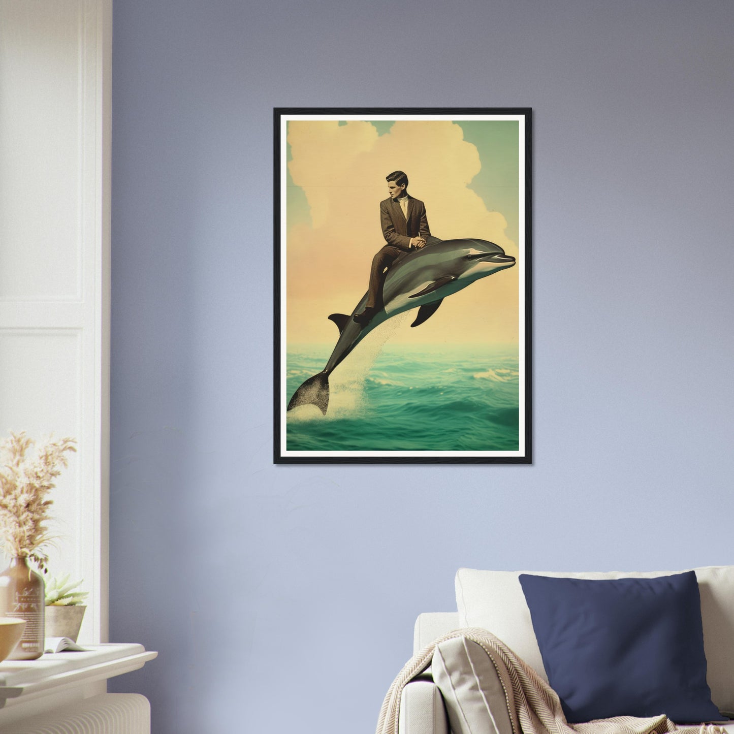 Dolphin Surrealism - Matte Archival Poster