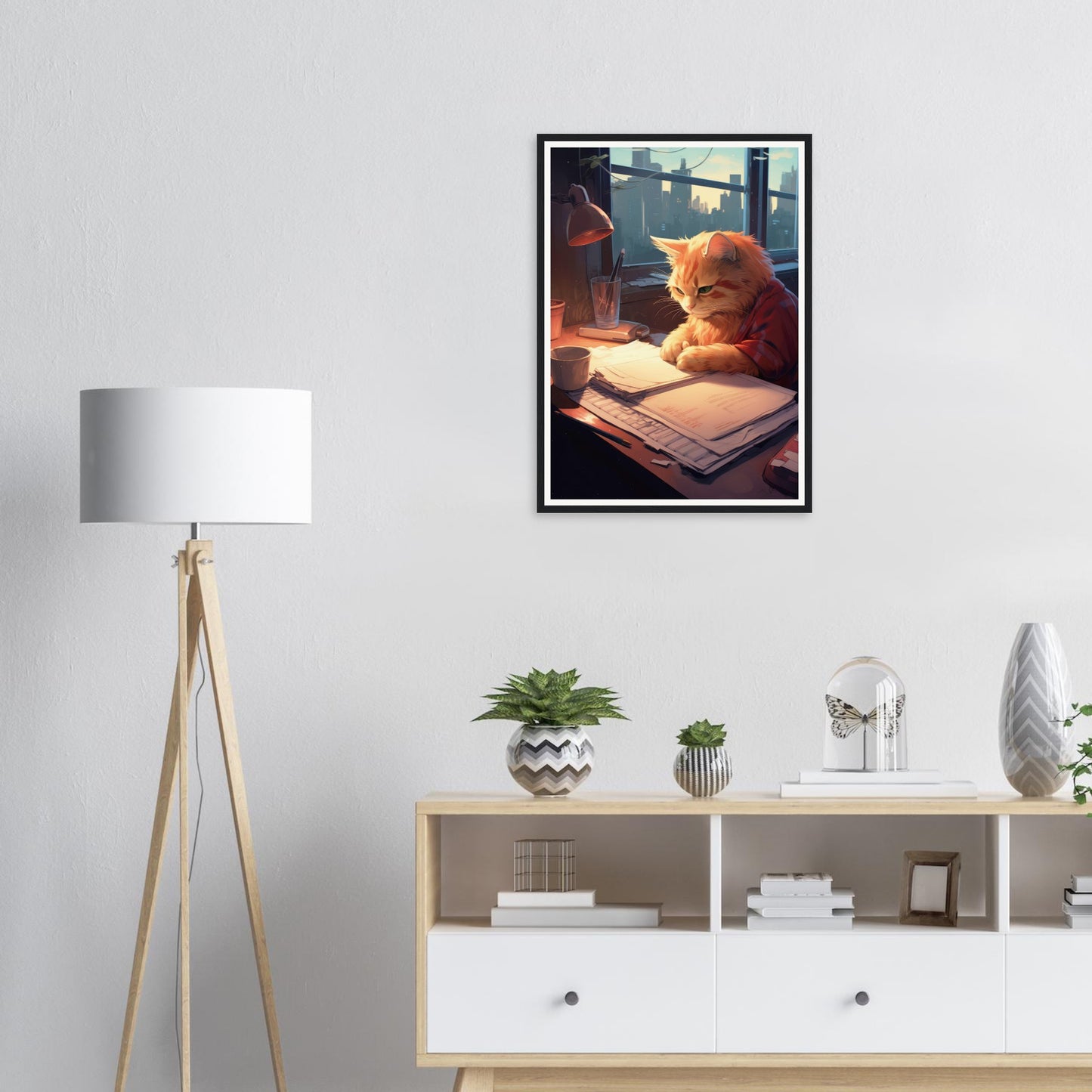 Studying Hard - Matte Archival Poster