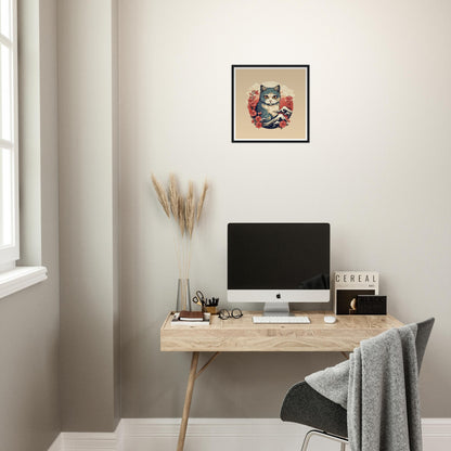 Floral Cat - Matte Archival Poster