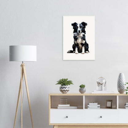 Crystal Border Collie - Matte Archival Poster