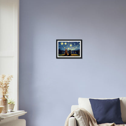 Purry Night - Matte Archival Poster