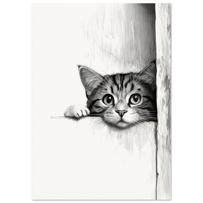 Peeking Out - Matte Archival Poster