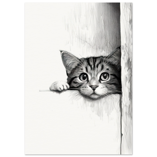 Peeking Out - Matte Archival Poster