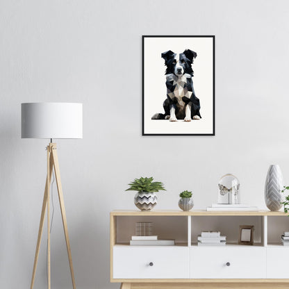 Crystal Border Collie - Matte Archival Poster