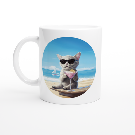 Martini Beach - Ceramic Coffee Mug