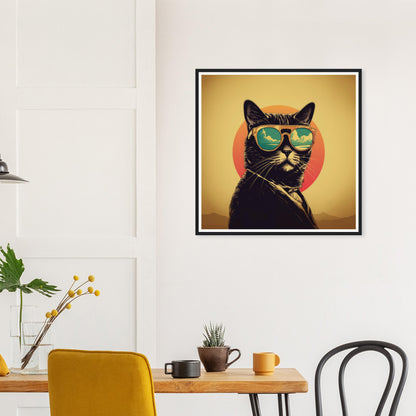 Retro Cool Cat - Matte Archival Poster