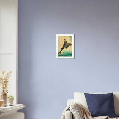 Dolphin Surrealism - Matte Archival Poster