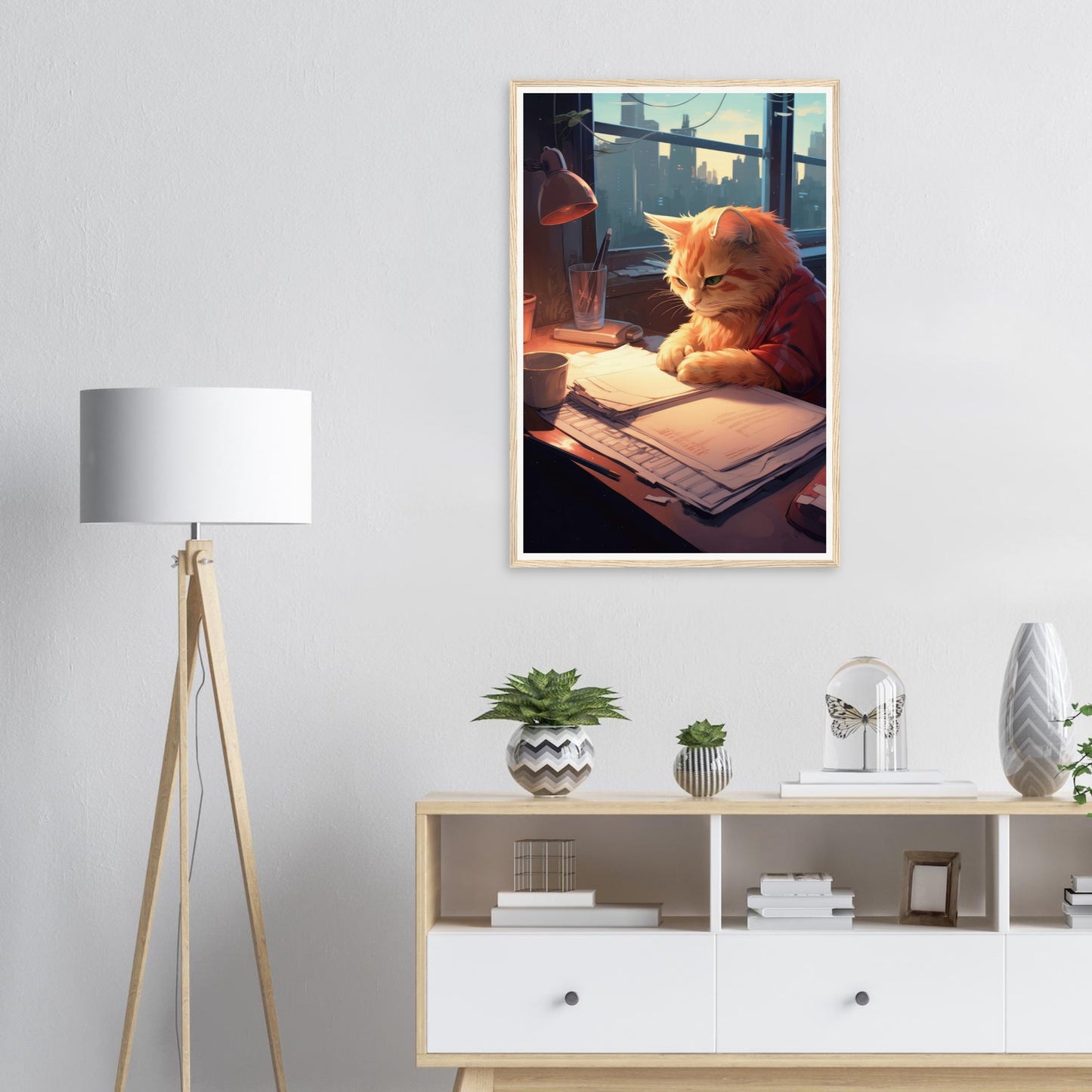 Studying Hard - Matte Archival Poster