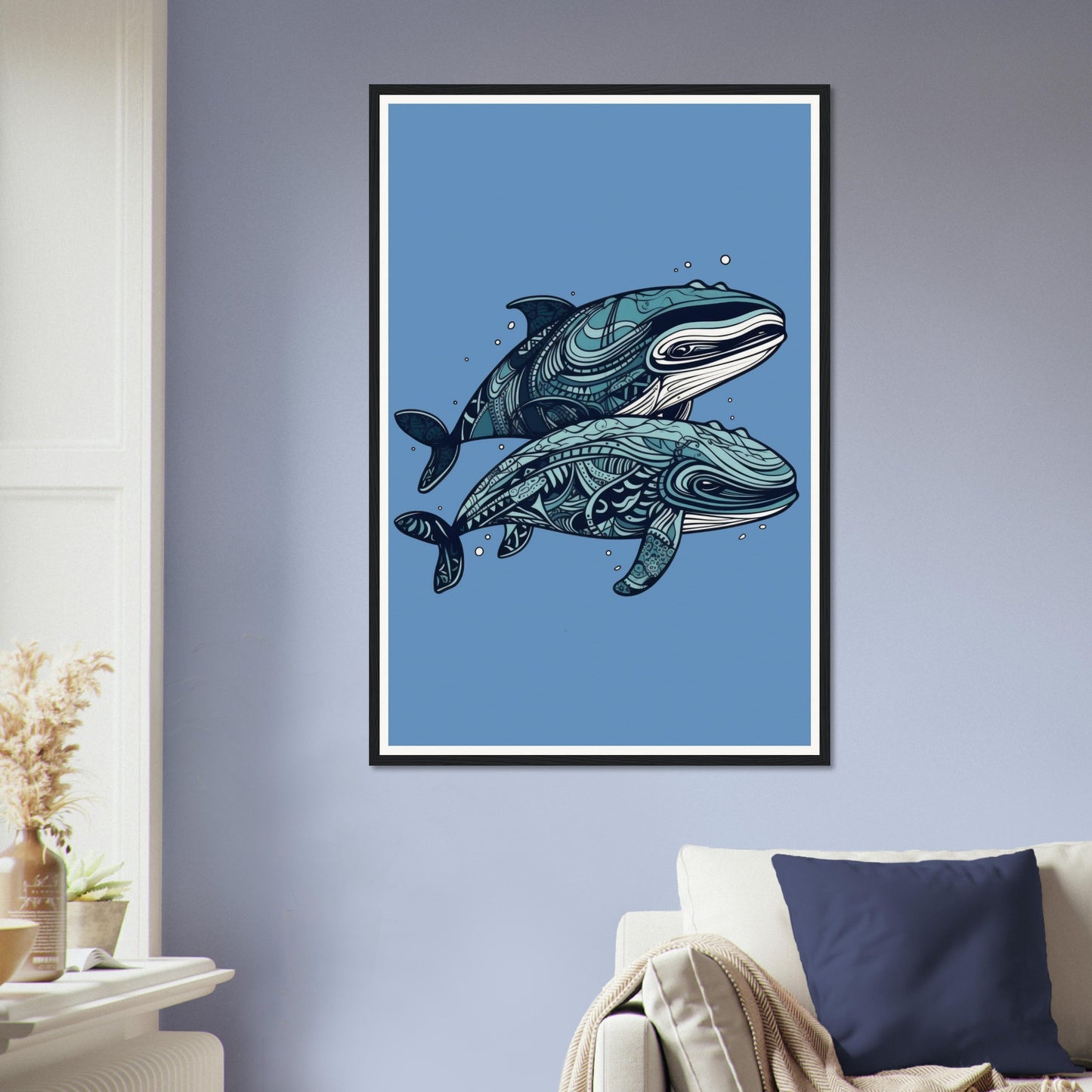 Pair Of Whales - Matte Archival Poster