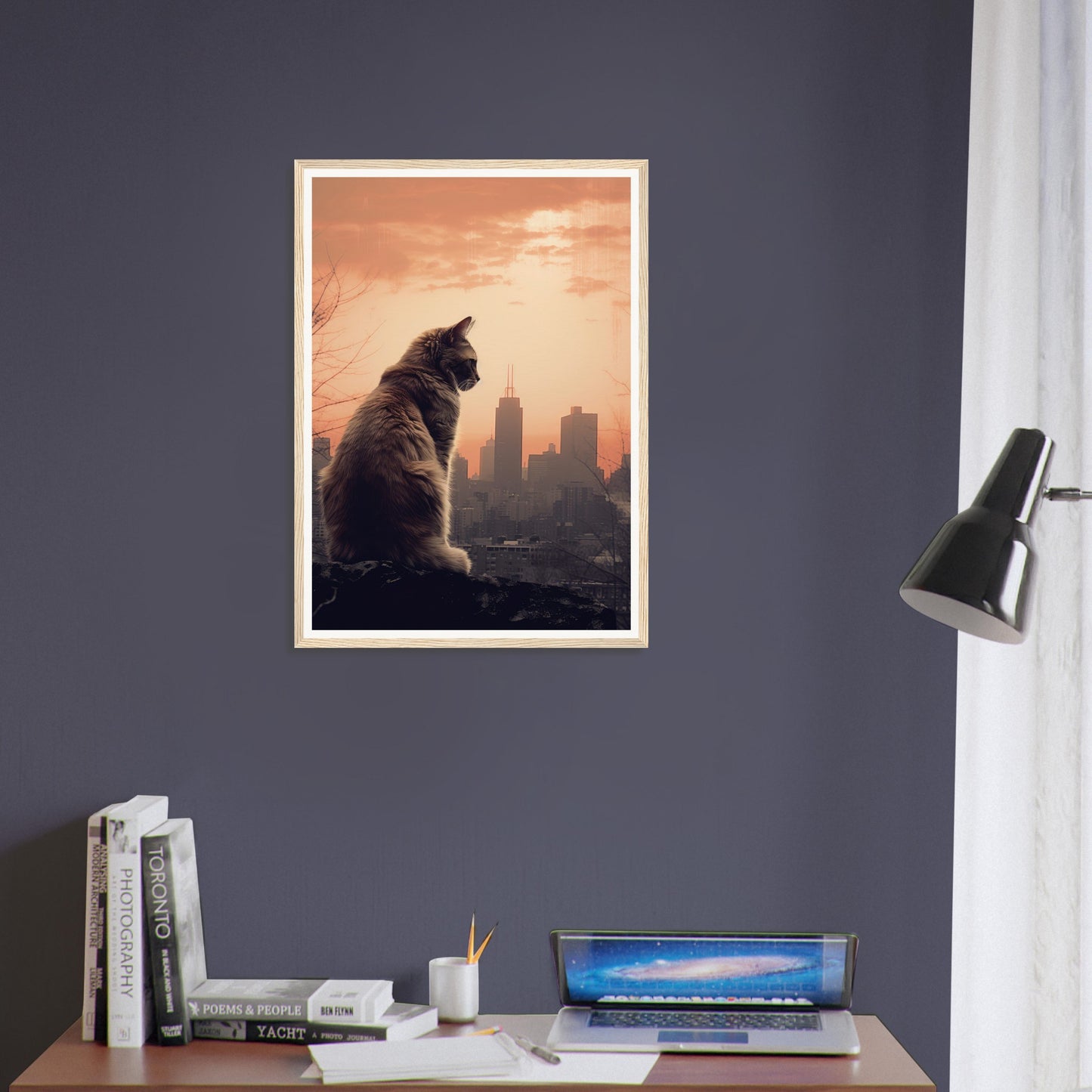 Skyline Cat - Matte Archival Poster
