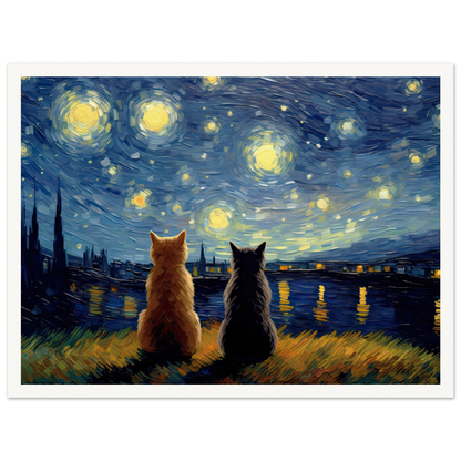 Purry Night - Matte Archival Poster