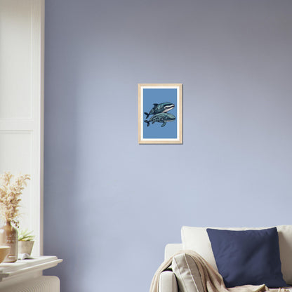 Pair Of Whales - Matte Archival Poster