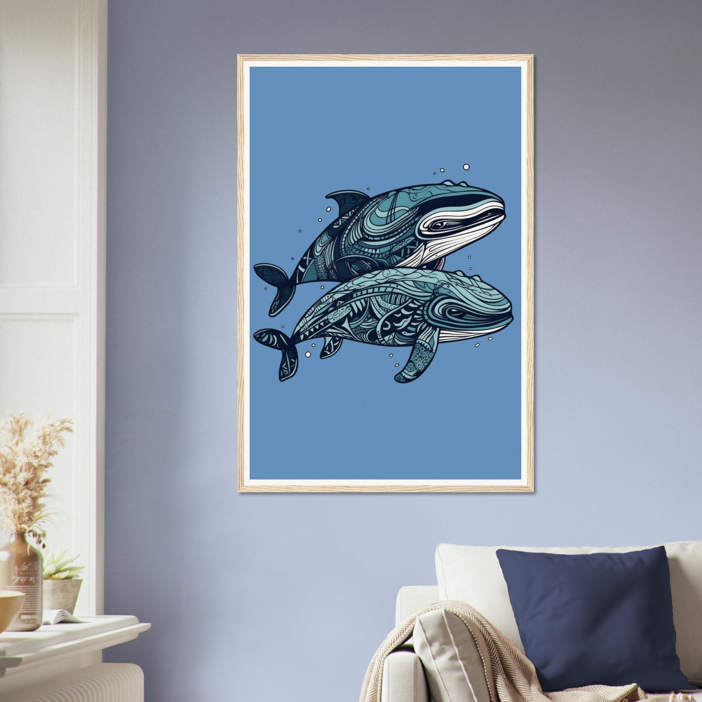 Pair Of Whales - Matte Archival Poster