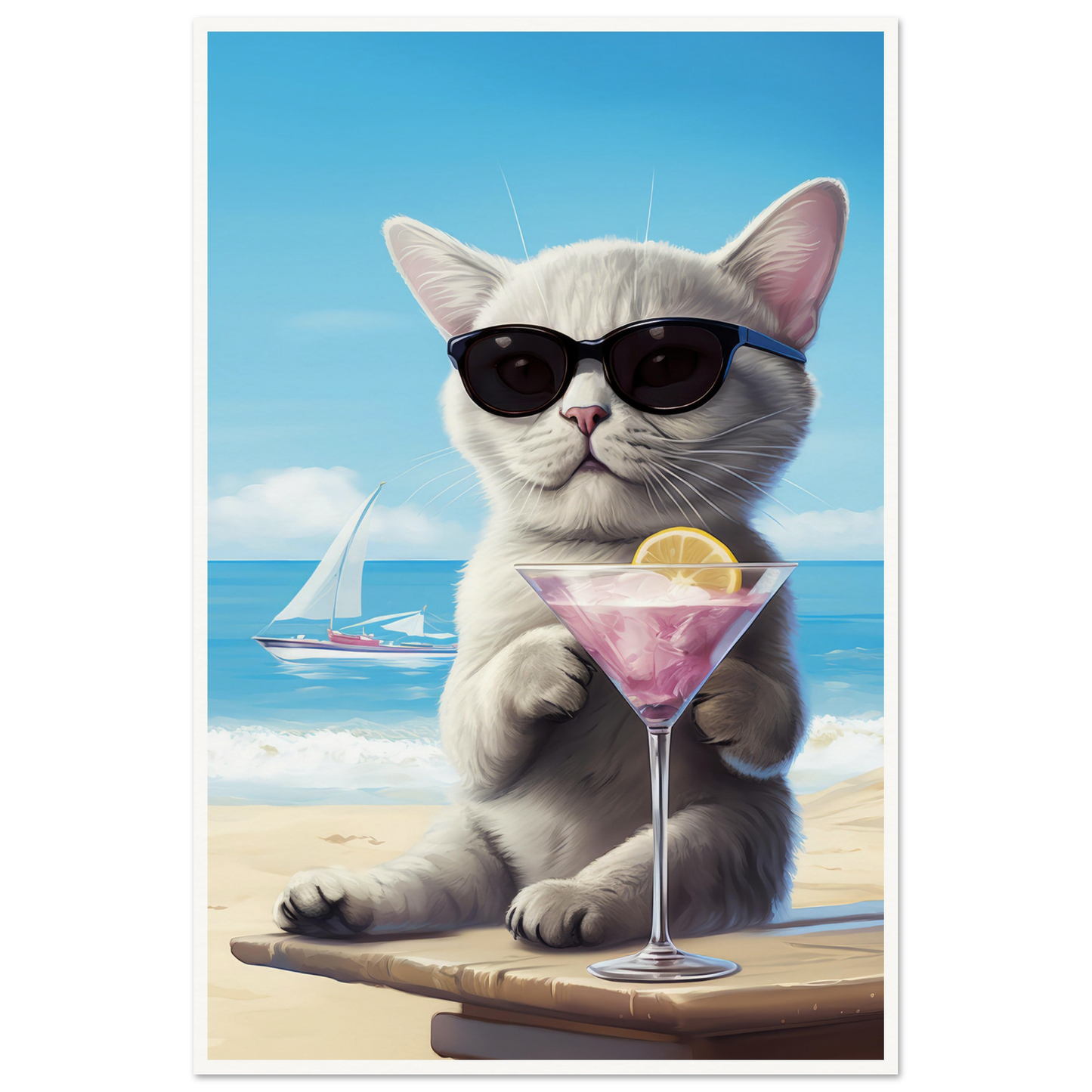 Martini Beach - Matte Archival Poster