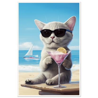 Martini Beach - Matte Archival Poster