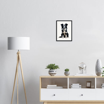 Crystal Border Collie - Matte Archival Poster