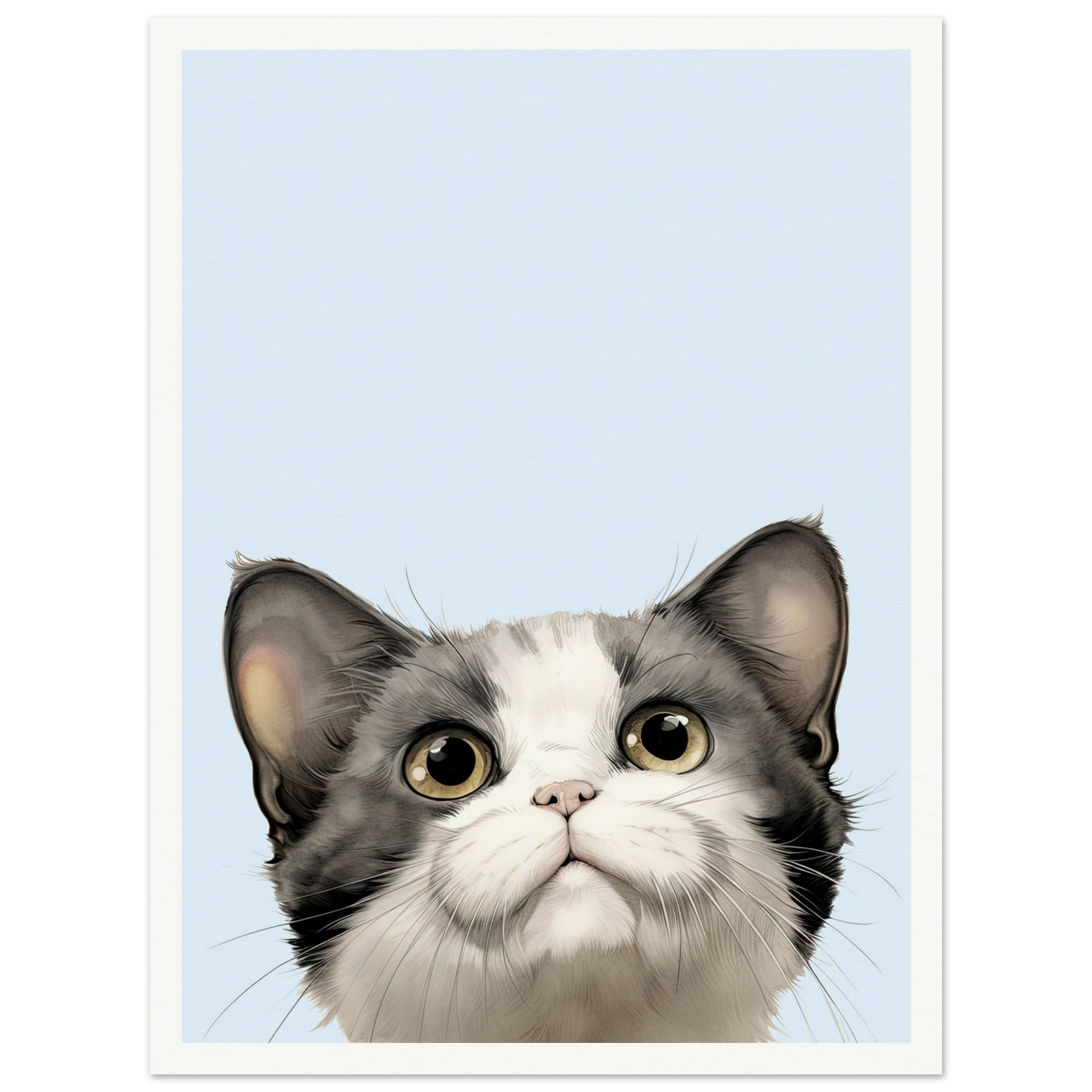 Curious Kitty - Matte Archival Poster