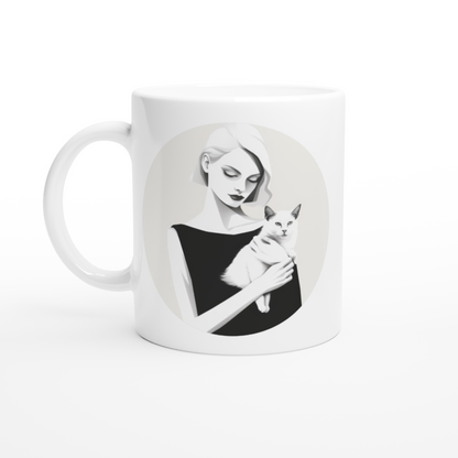 Monochrome Glamour - Ceramic Coffee Mug