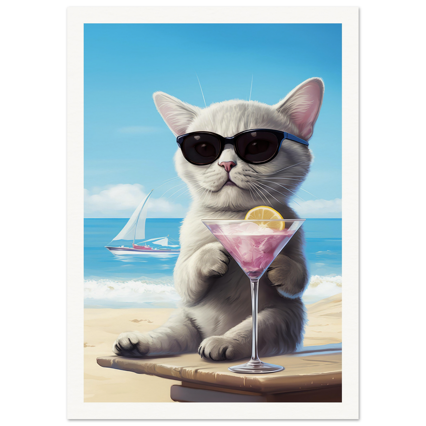 Martini Beach - Matte Archival Poster
