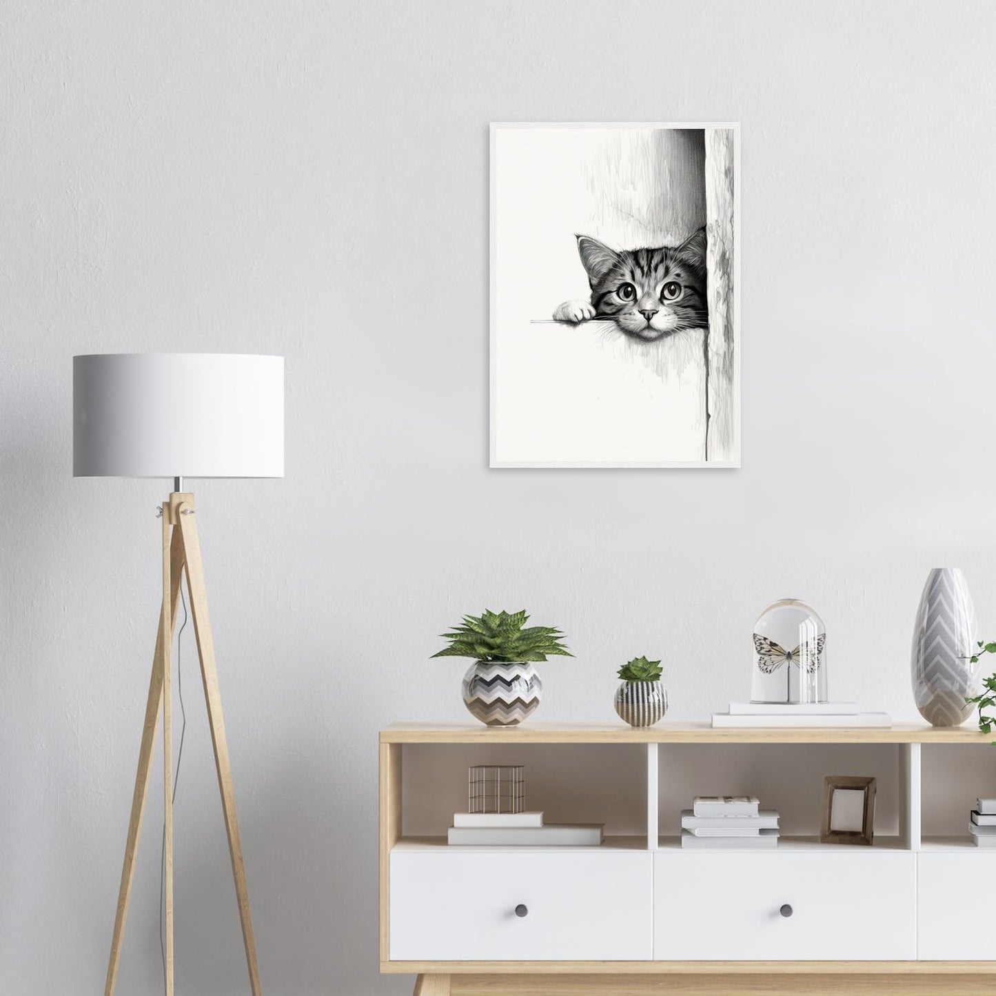 Peeking Out - Matte Archival Poster