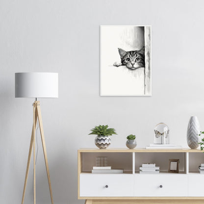 Peeking Out - Matte Archival Poster
