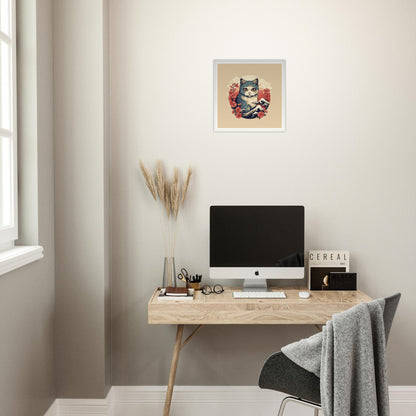 Floral Cat - Matte Archival Poster