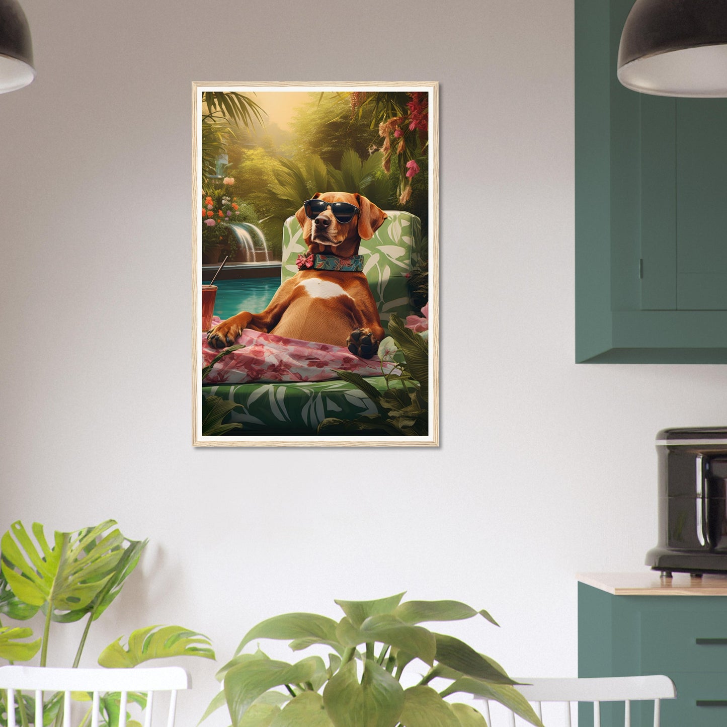 Poolside Paradise II - Matte Archival Poster