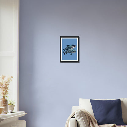 Pair Of Whales - Matte Archival Poster