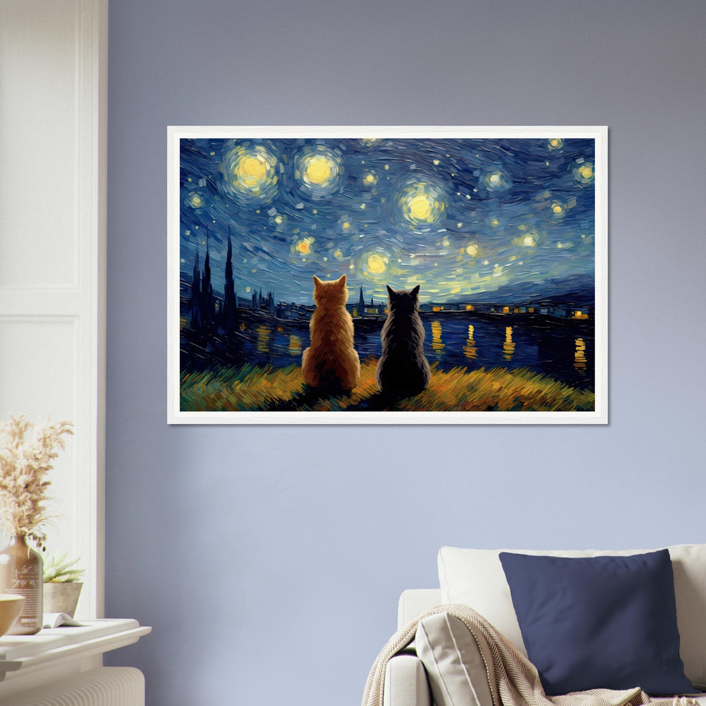 Purry Night - Matte Archival Poster