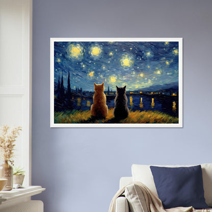 Purry Night - Matte Archival Poster
