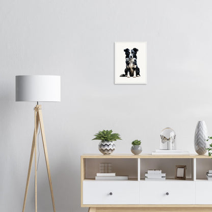 Crystal Border Collie - Matte Archival Poster