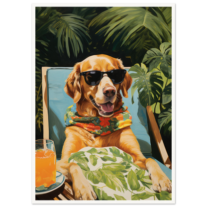 Poolside Paradise - Matte Archival Poster
