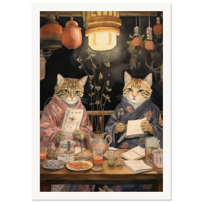Izakaya Cats - Matte Archival Poster