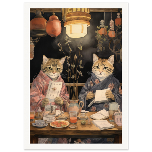 Izakaya Cats - Matte Archival Poster