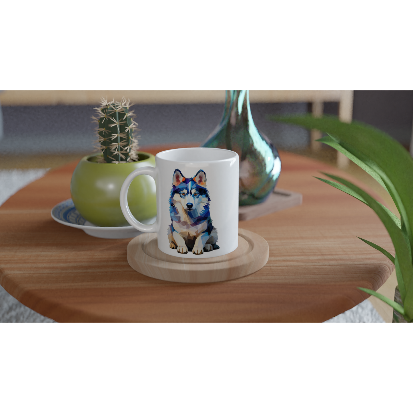 Crystal Husky - Ceramic Coffee Mug