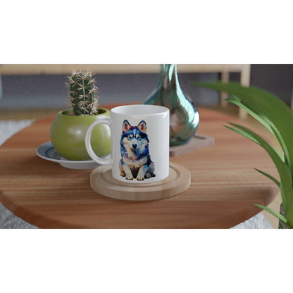 Crystal Husky - Ceramic Coffee Mug