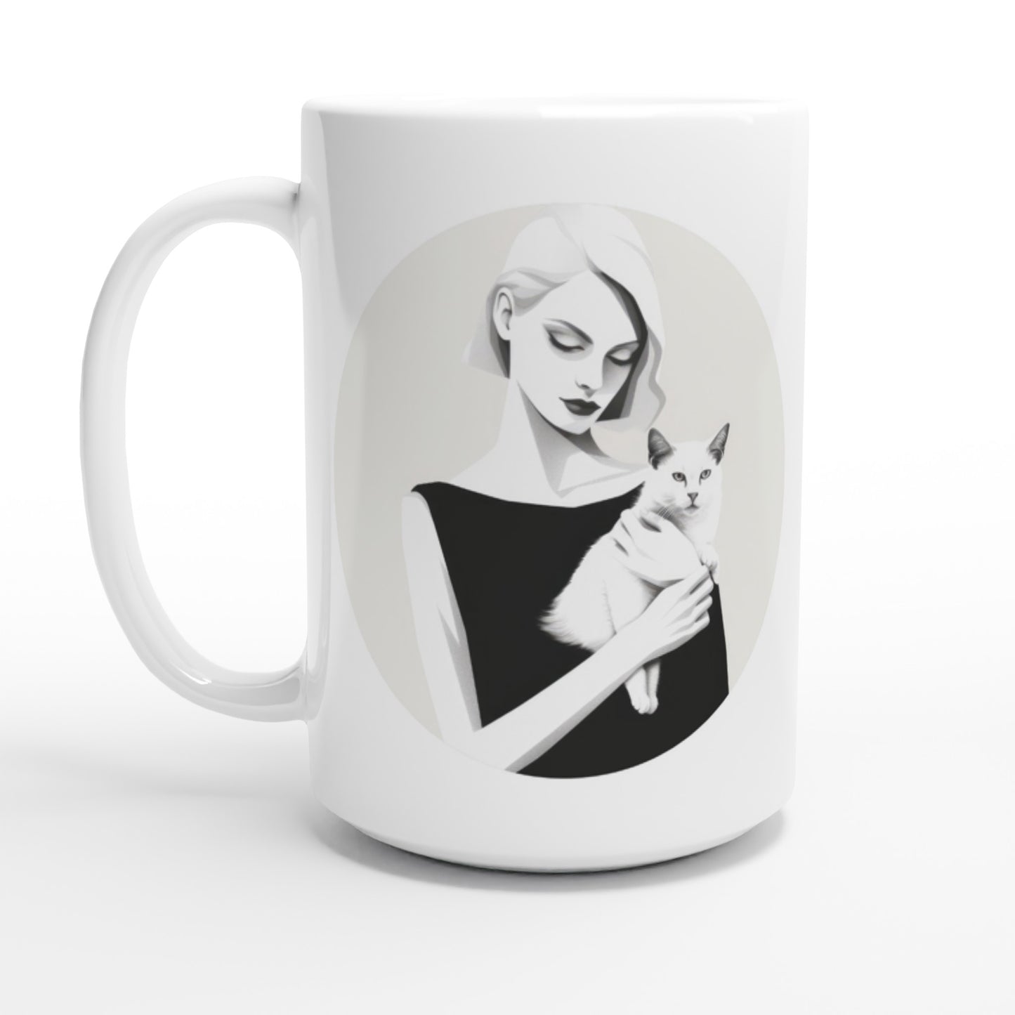 Monochrome Glamour - Ceramic Coffee Mug